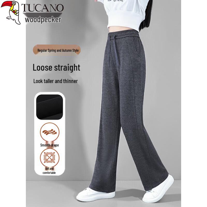 Women s High-Waist Straight-Leg Casual Sports Pants 2XL