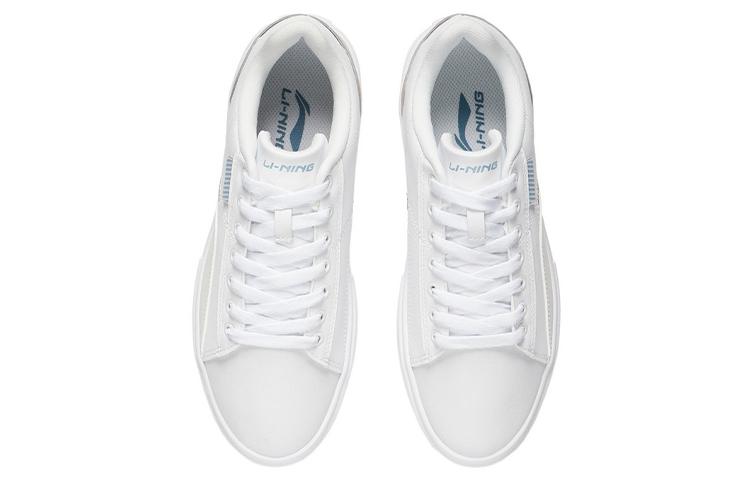 Li Ning Low top Skateboard Shoes Women's White Gray AGCR480-8
