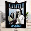 Aaliyah's Fashion Icon Personalized Name Blanket Throw Customizable Blanket Soft & Cozy Suitable for Office Chair Bedding Home Decor Living Room
