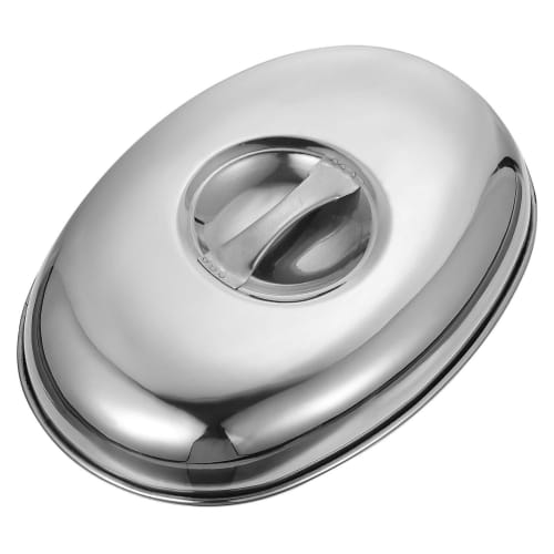 Stainless Steel Steak Lid, Food Lid, Steam Cover, Polished Steak Cover, Portable Food Steamer Cover for Home and Commercial Use, Suitable for Outdoor