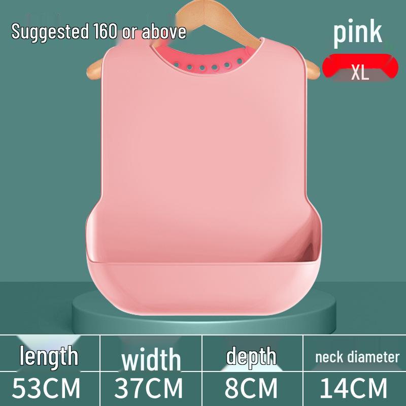 Waterproof Silicone Bib for Adults: Ideal for Elderly Mealtime