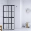 Shower Screen Frosted Tempered Glass 140x195 Cm