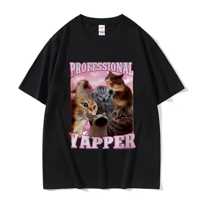 Professional Pussy Eater Funny Cat Lover Tee Shirt Men's Women's Casual Fashion Clothing T-shirt Unisex Oversized T Shirts