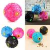 Durable Chew Resistant Dog Toy Enamel Rubber Squeak Ball With Treat Dispenser Puppy Training