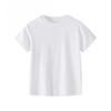 Kids' Short-Sleeve Summer T-Shirt - Korean Style Solid Color Round Neck for Boys & Girls