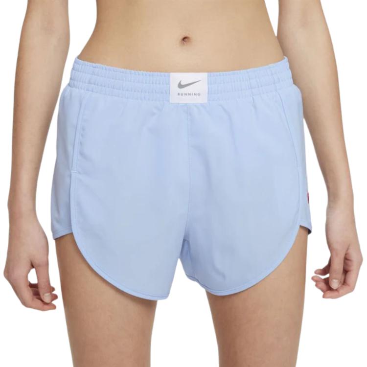 Nike Logo Print Lässige Shorts Damen Shorts Hellblau DD5972-436