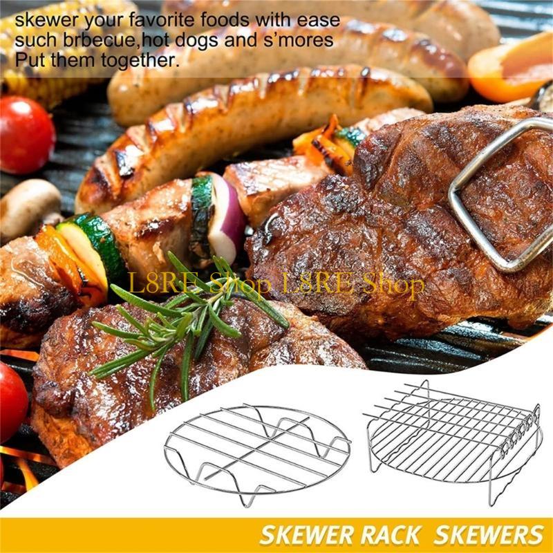 L8RE 6Pieces Air Fryer Reusable Non-Stick Air Fryer Silicone Mould Square Cake Bucket China Mainland