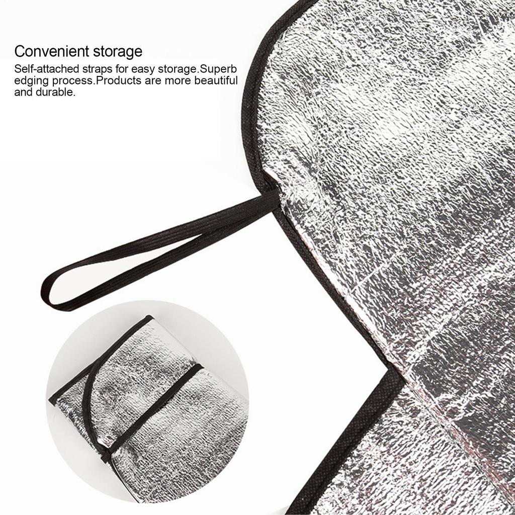Front Car Window Ice Protection Snow Ice Windshield Cover All Weather Vehicle Sun Block Exterior Anti-Freeze Protector For RVs