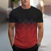 Men's Digital Printed T-shirt 3D Digital Short Sleeved T-shirt Casual Trendy T-shirt