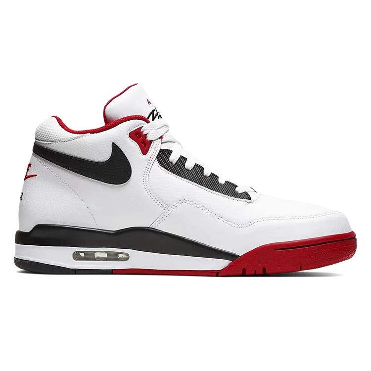 Nike Flight Legacy Vintage Basketball Shoes Unisex Mid top Red/White BQ4212-100(Team56-)