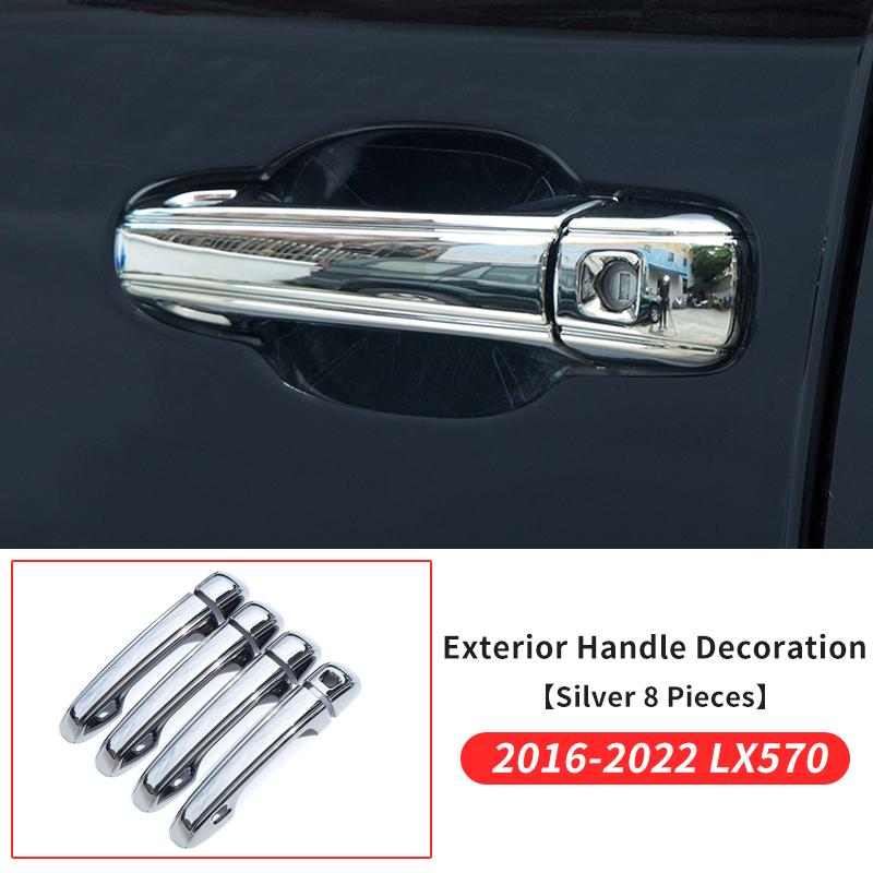 

Для Lexus LX570 2016-2022 годов, декоративная рамка для внешней ручки LX 570, хромированная защитная крышка для дверной ручки, украшение LX570 2016-2022