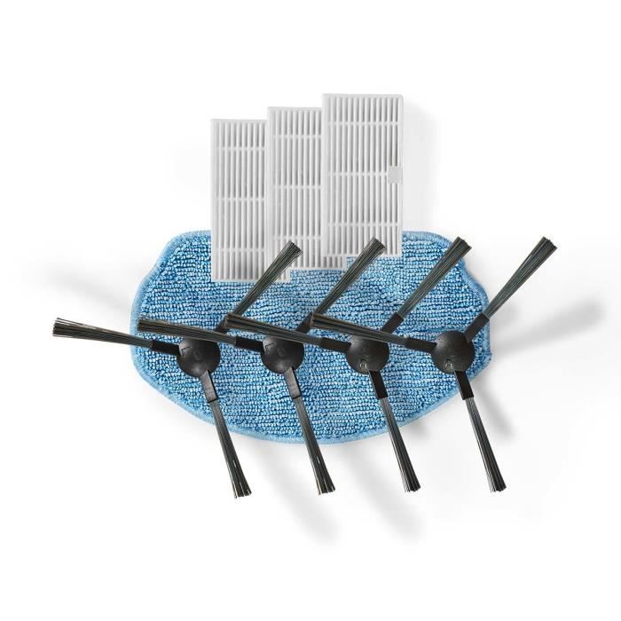 Filtre Et Brosse Pour Aspirateur Robot Nedis WIFIVCR001CBK - Bleu