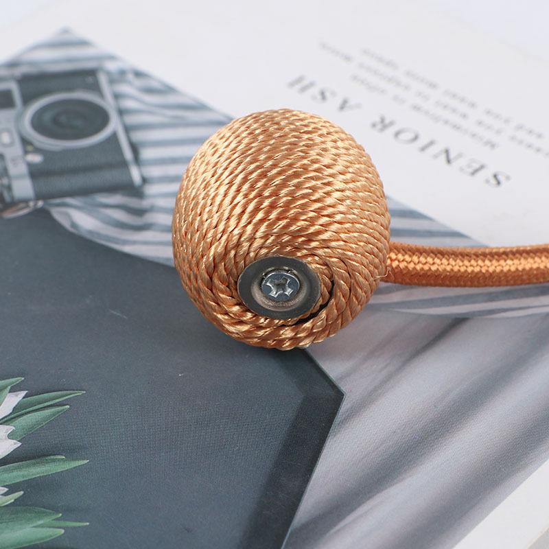 Headphone Curtain Strap with Light Luxury and High-grade Strap Magnetic Curtain Buckle Ring Bed Curtain Folding Rope Strap