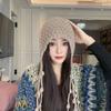 Floral Knit Beanie Hat For Women With Ear Protection And Cozy Warmth For Autumn Winter Seasons