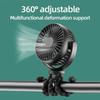 New 5200 Mah Multi-functional Stroller Mini Fan Portable USB Charging Small Fan Mobile Phone Seat Outdoor Handheld Octopus Fan
