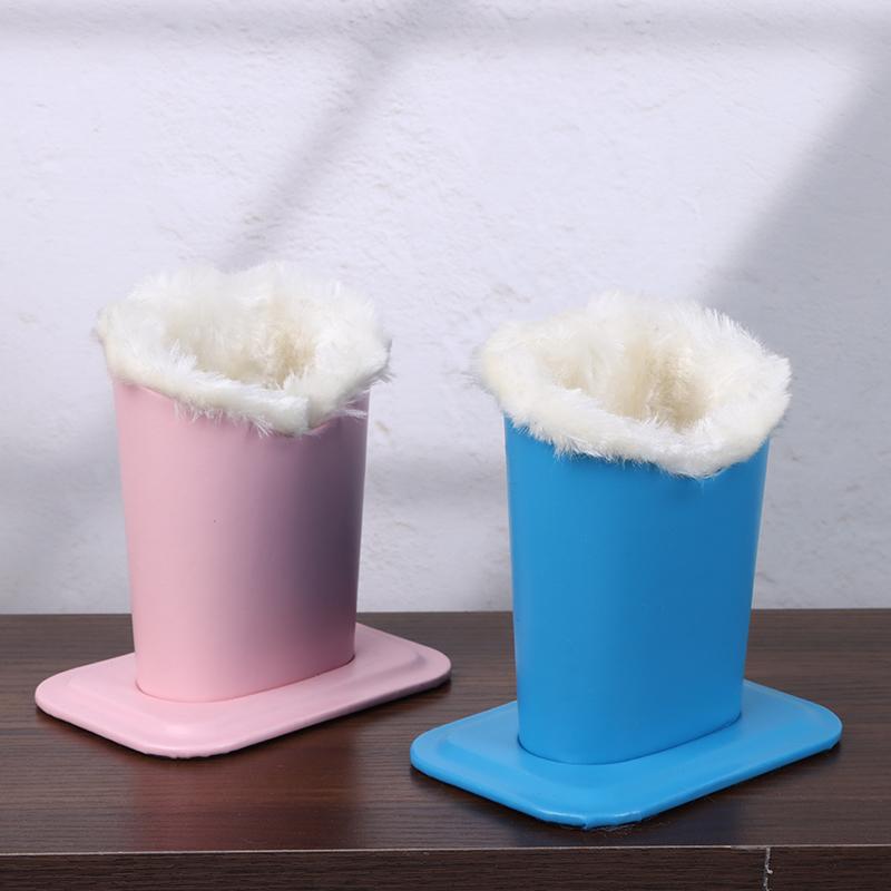 Leder Brillenhalter Weiches Plüschfutter Sonnenbrillenständer Modischer Brillen Organizer Aufbewahrung Brillenbehälter