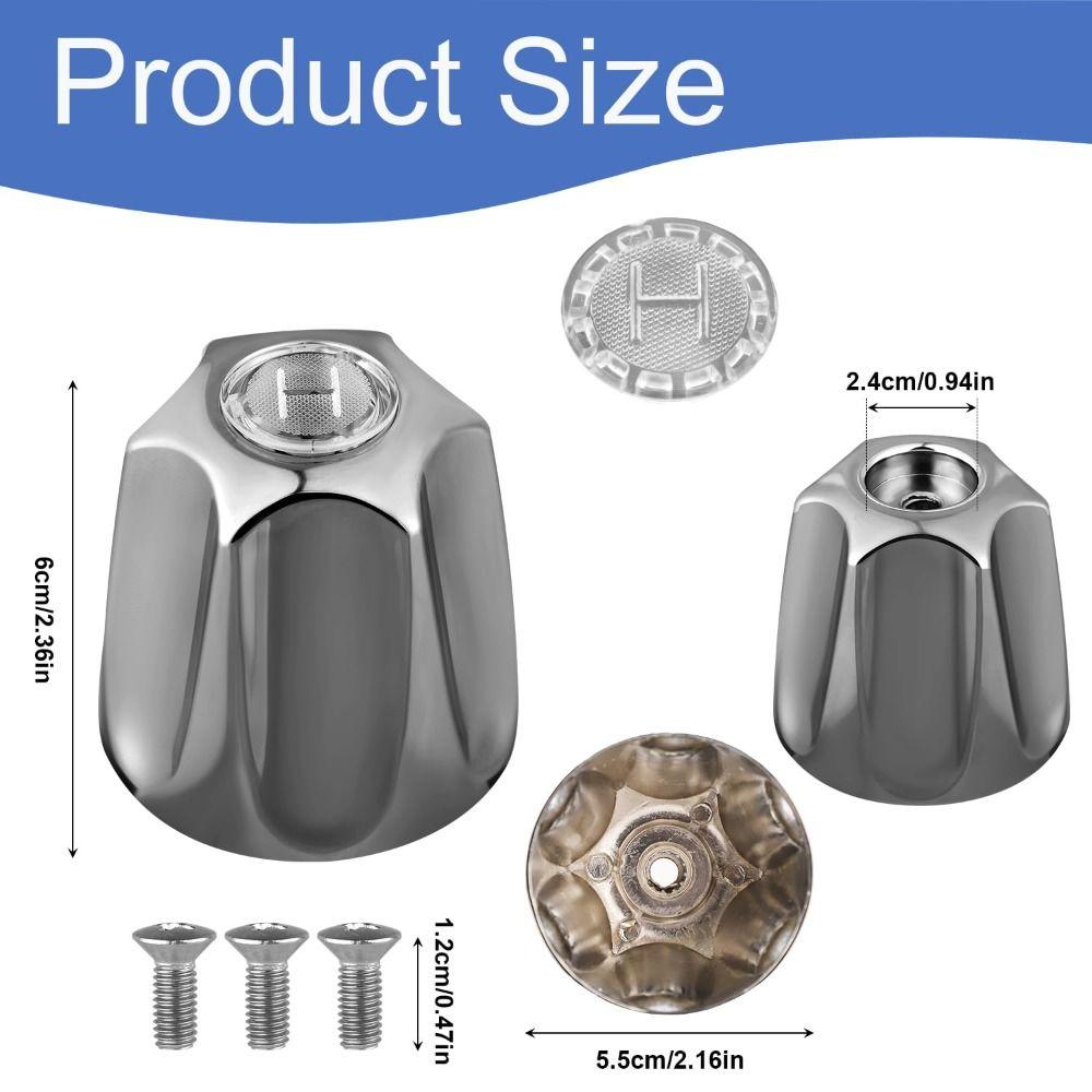 Sturdy Shower Knob Replacement Hot Cold Bathroom Faucet Knobs Faucet Handle  Tub Shower