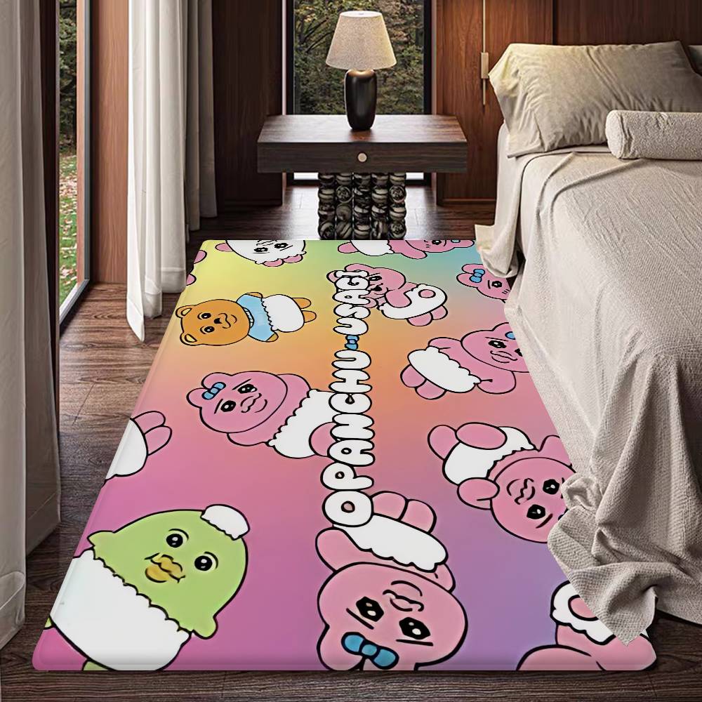 Cute O-OpanchuS-S Usagi Kitchen Mat Kids Room Bedroom Decoration Balcony Anti-Slip Doormat Living Room Alfombra
