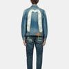Evisu FW22 Letter Logo Printed Wash Single-Breasted Collar Denim Jacket Men Jackets Blue 2EAHTM2DJ716XXCT