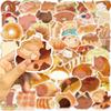 50pcs Bread Cats Dessert Cartoon Graffiti Stickers Phone Guitar Laptop Notebook Suitcase Water Bottles Waterproof Sticker Decals