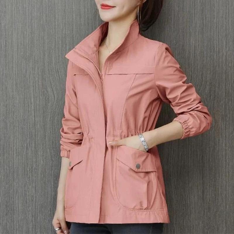 Autumn Women Jacket Long Sleeve Coats Casual Windbreaker Female Jackets Slim Fashion Basic Coat Outwear