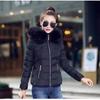 Women Short Cotton Coat Large Fur Collar Parkas Large Size Women's Cotton Padded Jacket