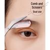 Kelly Face Crescent Eyebrow Shaping Set: Includes Eyebrow Comb, Scissors, and Razor.