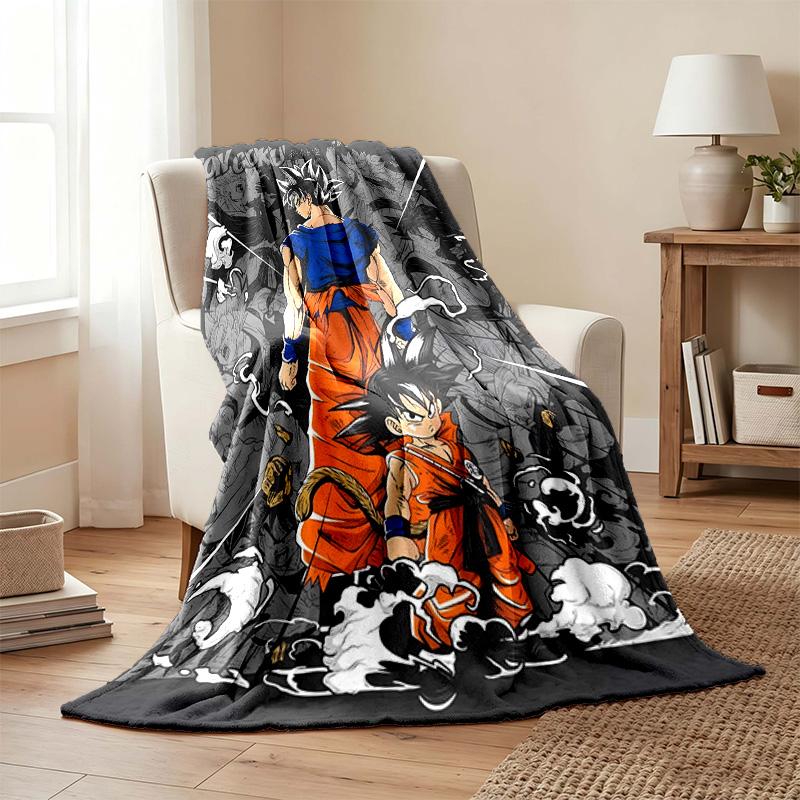 Coperta Dragon Ball Coperta di Flanella Morbida Accogliente Peluche Coperta da Divano Letto Leggera Decorazione per la Casa