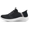 Ultra Flex 3.0 Cushioning Breathable Low Top Walking Shoes Women's Black 150178-BKPK