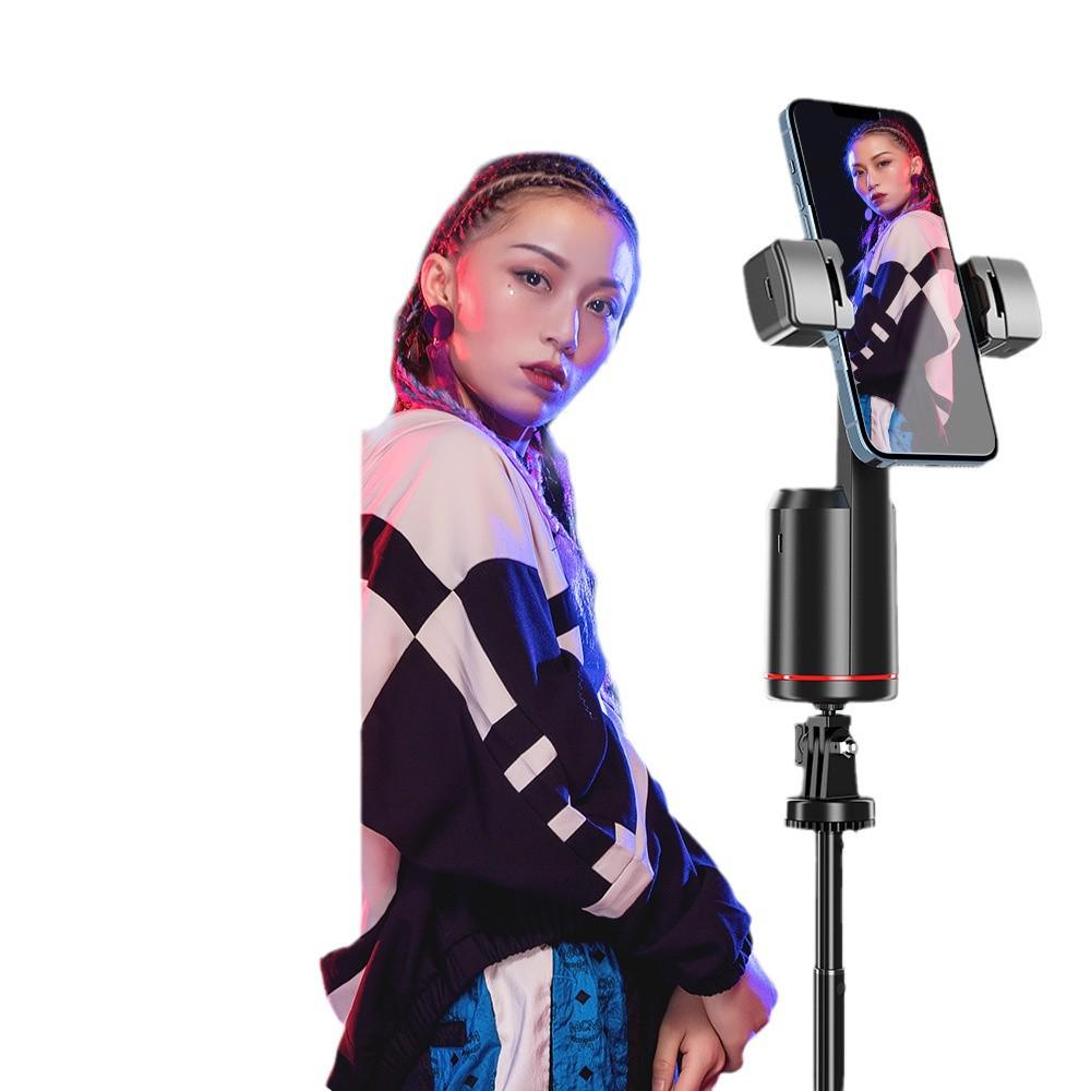 Q02 Automatyczny Gimbal do Śledzenia Twarzy ze Światłem Wypełniającym i Sterowaniem Gestami Bluetooth do Transmisji na Żywo