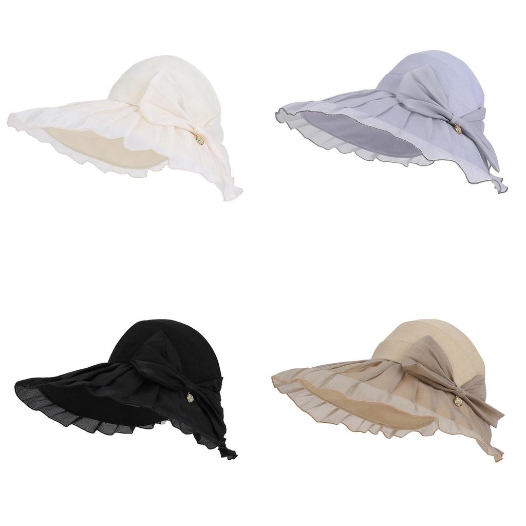 Summer Sun Hat Female Large Brim Foldable Uv Protection Casual Outdoor Accessory