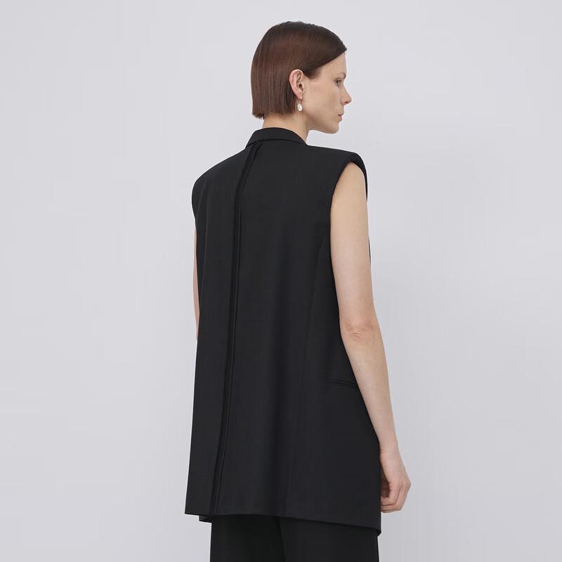 LESS 2023 Autumn Lapel Sleeveless Vest
