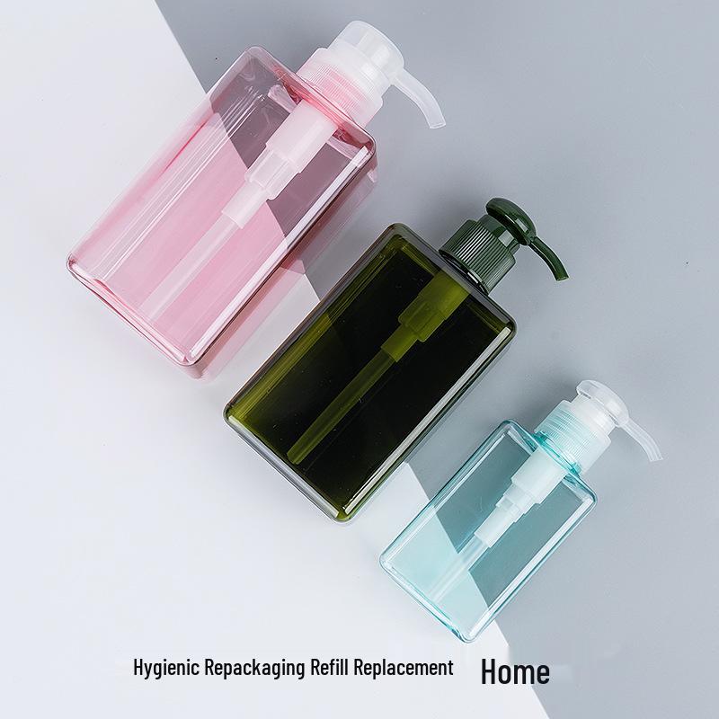 Travel Refill Pump Bottles for Lotion, Shower Gel, Shampoo, and Hand Sanitizer - Square Design, Empty and In Stock