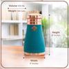 Медная бутылка (950 мл), Copper Water Bottle (Sky Blue Silk Finish),  Indian Art Villa