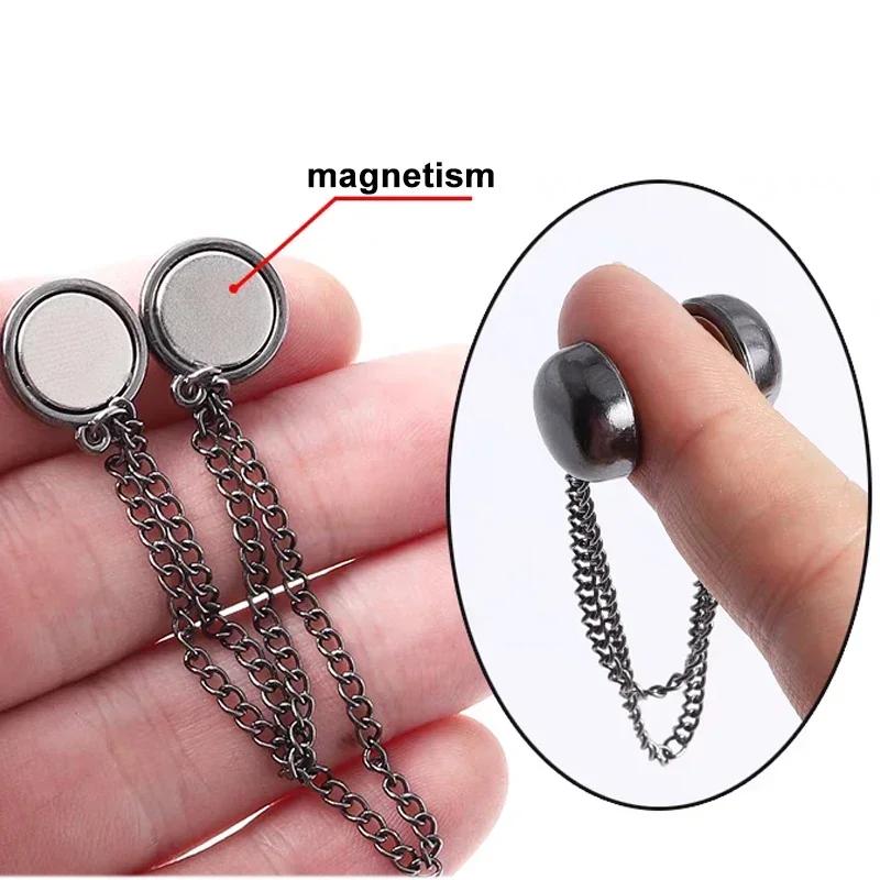Chain Magnetic Buckle Exquisite Brooch Buckles Roll Up Pants Legs Alloy DIY Sewing Supplies Hooks Change Shorts Trouser Legs