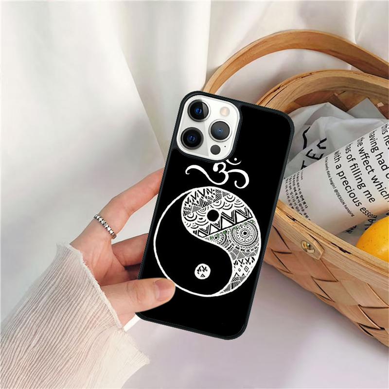 Aum om Namaste Symbol Zen Yoga Phone Case For iPhone 17 Air 16 15 14 11 12 13 Pro  MAX Plus coque Cover Shell