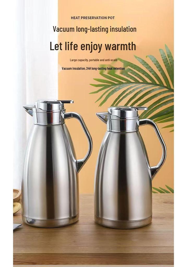 Stainless Steel Large Capacity Hot Water Kettle for Home, Restaurant, or Hotel Use