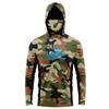 Mens Quick-Dry Hooded Sun Protection Fishing Cycling Jersey Breathable Long Sleeve Outdoor Sportswear