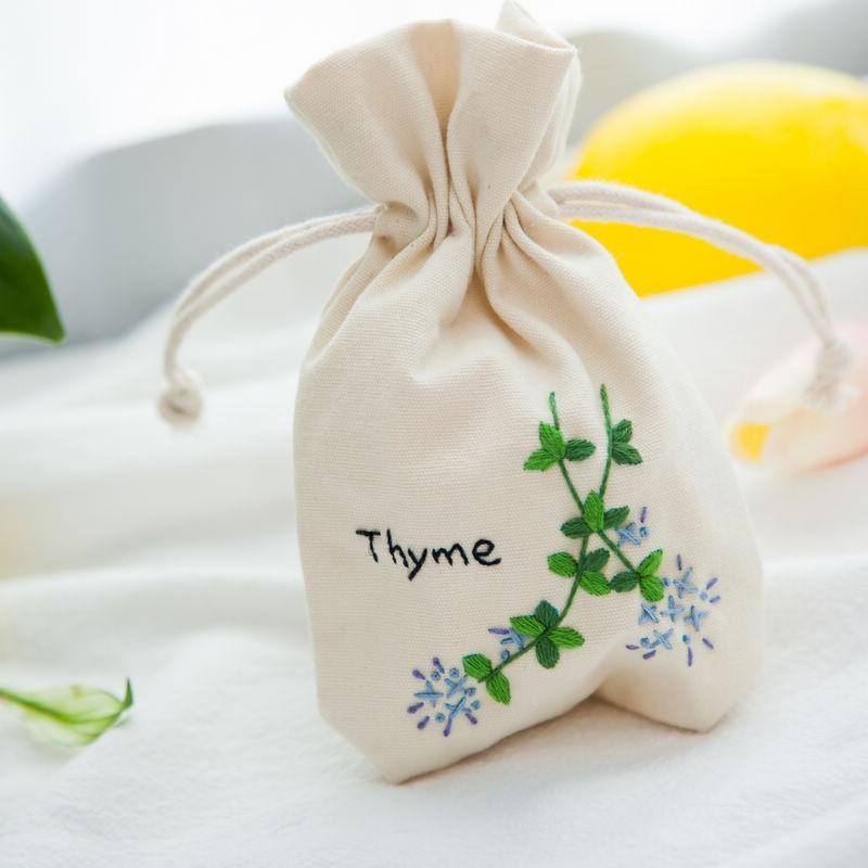 Bundle Bag Aromatherapy Bag, Handmade Diy Embroidery Material Bag, Cotton Canvas Needs To Be Embroidered And Sewn.