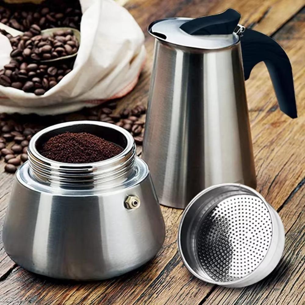 Stainless Steel Coffee Maker Percolator Filter Coffee Pot Coffee Brewer Mocha Pot  Espresso