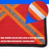 2Pcs Safety Travel Flag Kayak Warning Flag with Reflective Strips Canoes Red Warning Flag Travel Trailer Tow Accessory