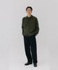 BLANKROOM Collared Cardigan_Moss Green