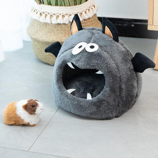 Hamster House Non-slip Bottom Cartoon Big Space Soft Comfortable Keep Warm Polyester Small Bat