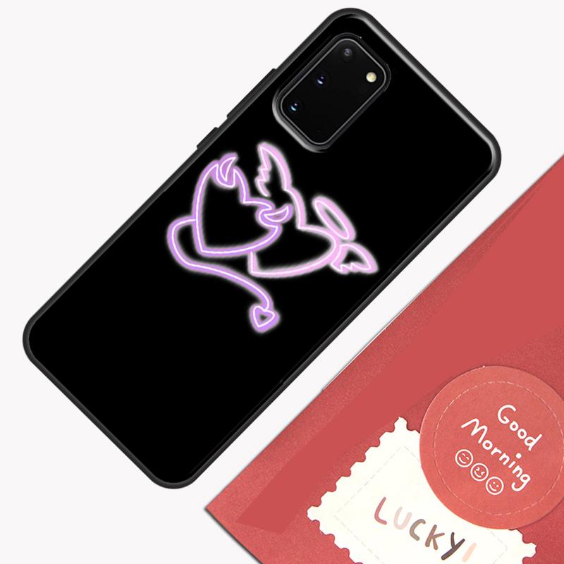Angel Devil Girl Phone Case For Samsung Galaxy S26 S25 S24 S20 S21 S22 S23 Ultra S10 Plus S25 FE Cover Shell