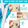 10 Empty Aluminum Paint Tubes Spill Proof Designs Portable for Artists Craft Storing Acrylic Oil Watercolor Paints