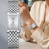 SUNKTA Montre Mode Femme Carrée Créative Acier Inoxydable Étanche Pour Femmes Élégant Bracelet Montre à Quartz Dames
