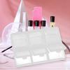 Transparent Storage Box 6 Grids Multipurpose Adjustable Jewelry Beads Nail Art Tip Storage Case for Manicure Ornament