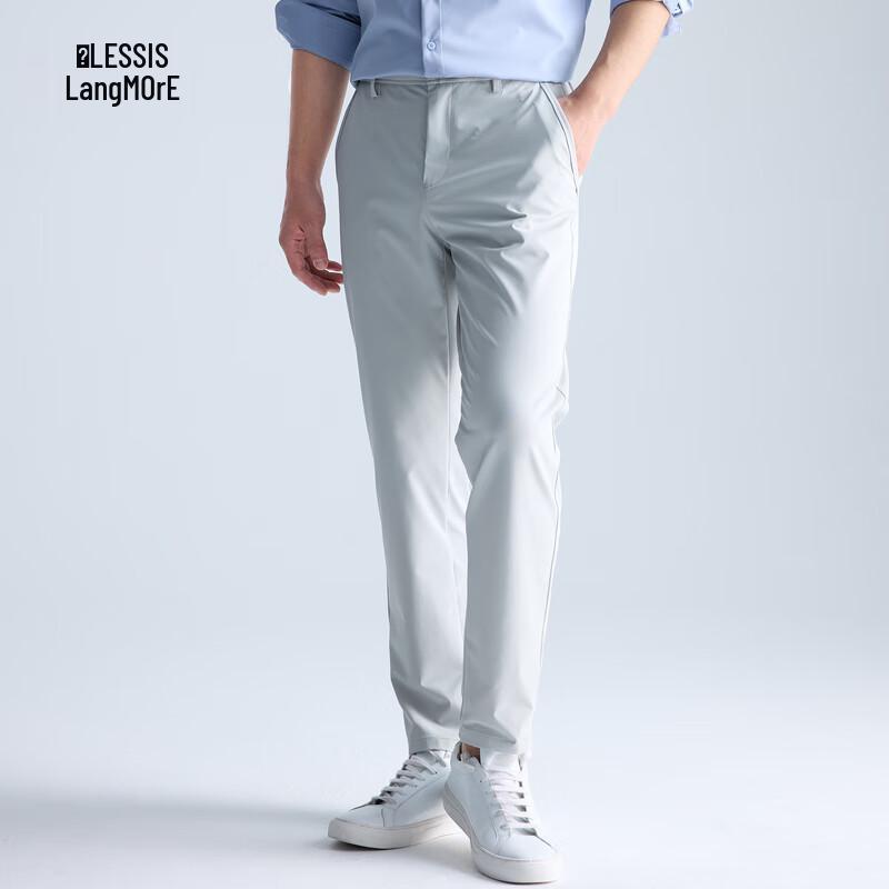 Lilang Men's Nylon-Spandex Blend Cropped Casual Pants