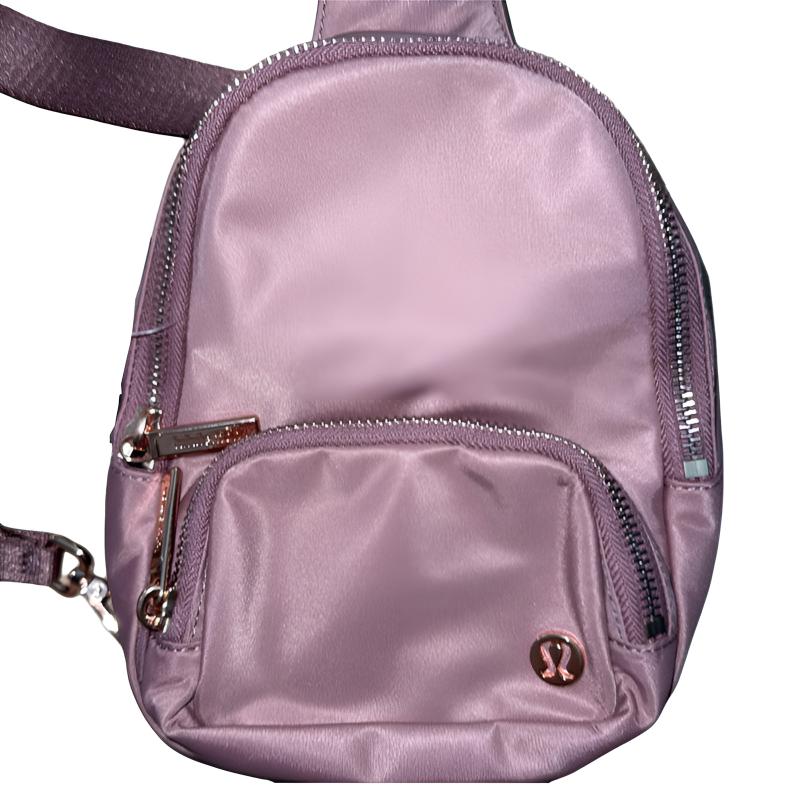 Lululemon Everywhere 2L Fashionable Versatile Simple Nylon Chest Bag Unisex bags Pink LU9CS4S Pink
