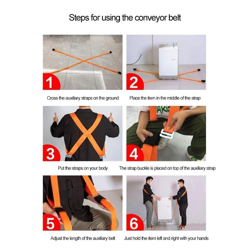 Carrying Straps Moving 2-Person Lifting and Carrying Labor-saving Shoulder Moving Straps Safe Furniture Moving Equipment